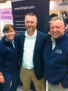 Members of FishPal with Andrew Flitcroft, Trout & Salmon Magazine