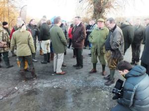 Mark Cockburn, FishPal's CEO joins in opening day celebrations River Spey 2015